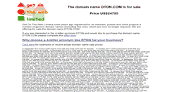 Desktop Screenshot of dton.com